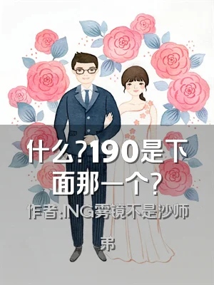 什么？190是下面那一个？