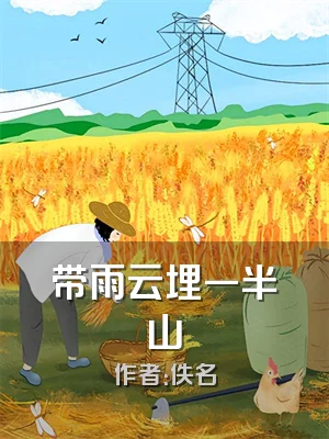 带雨云埋一半山