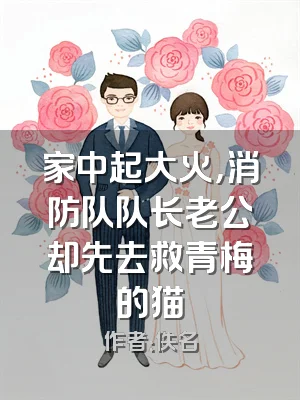 家中起大火，消防队队长老公却先去救青梅的猫