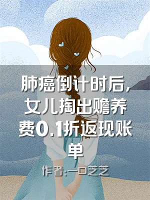 肺癌倒计时后，女儿掏出赡养费0.1折返现账单