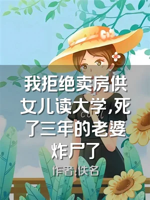我拒绝卖房供女儿读大学，死了三年的老婆炸尸了