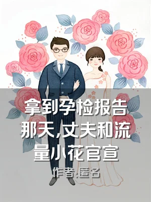 拿到孕检报告那天，丈夫和流量小花官宣