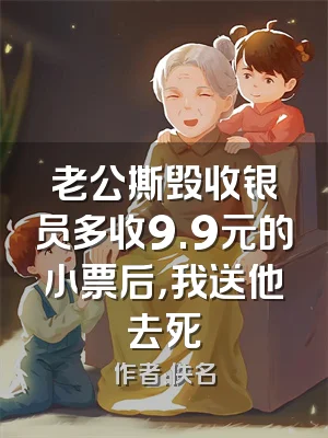 老公撕毁收银员多收9.9元的小票后，我送他去死