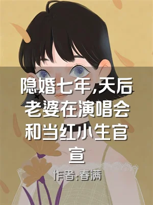 隐婚七年，天后老婆在演唱会和当红小生官宣