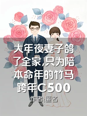 大年夜妻子鸽了全家，只为陪本命年的竹马跨年C500
