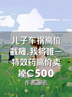 儿子车祸高位截瘫，我将唯一特效药高价卖掉C500
