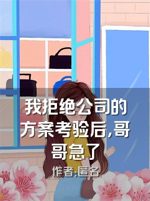 我拒绝公司的方案考验后，哥哥急了