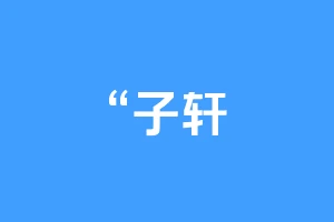 “子轩