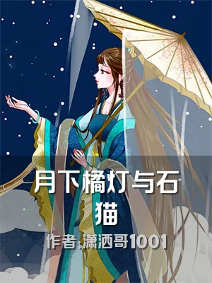 月下橘灯与石猫