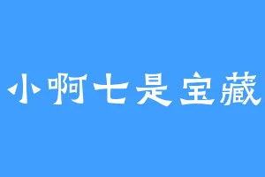 小啊七是宝藏