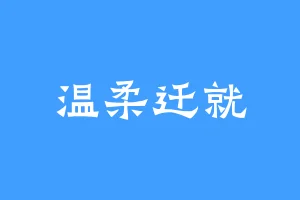温柔迁就