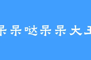 呆呆哒呆呆大王