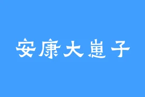 安康大崽子