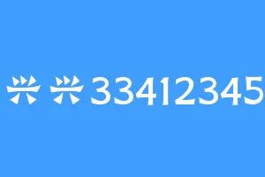 兴兴33412345