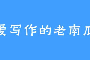 爱写作的老南瓜